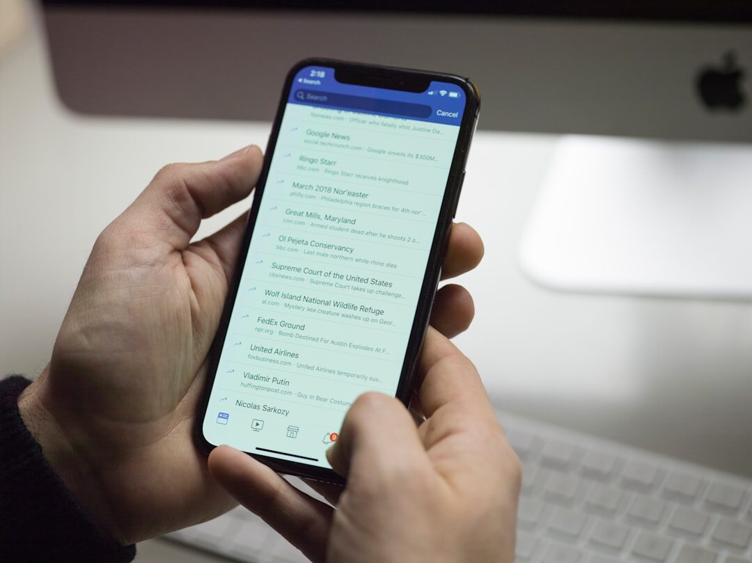 insurance app on smartphone