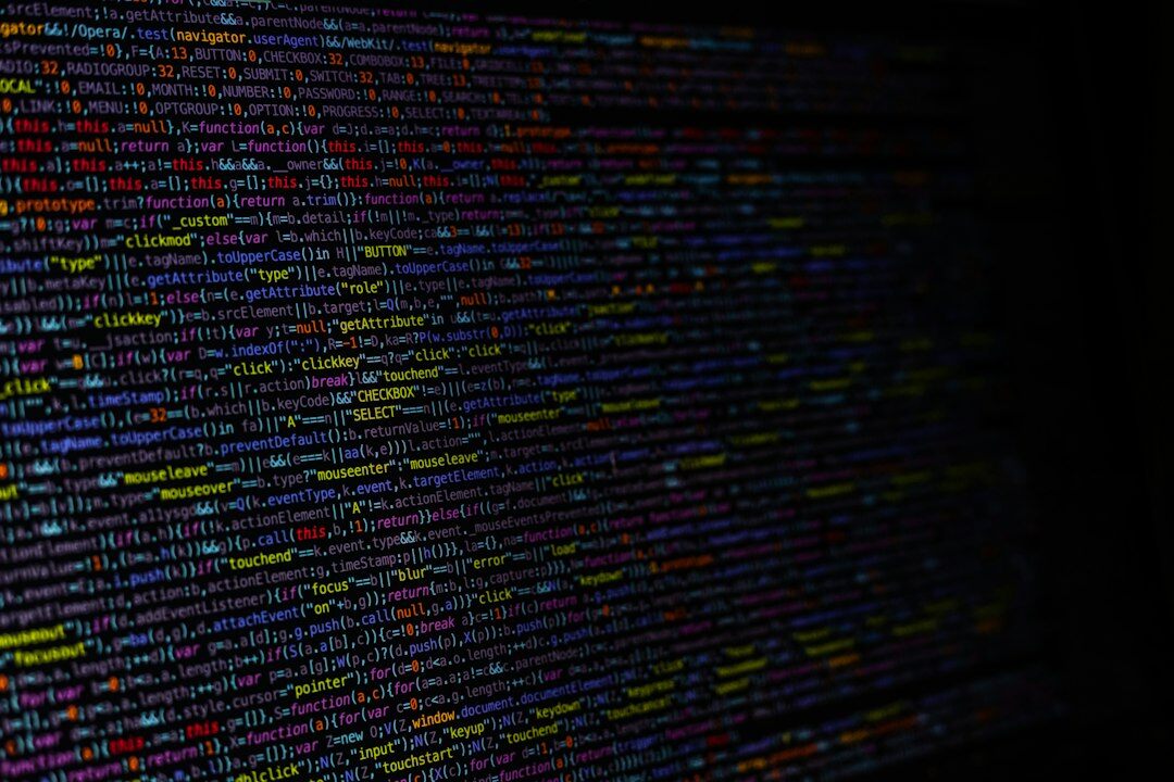 software code on screen